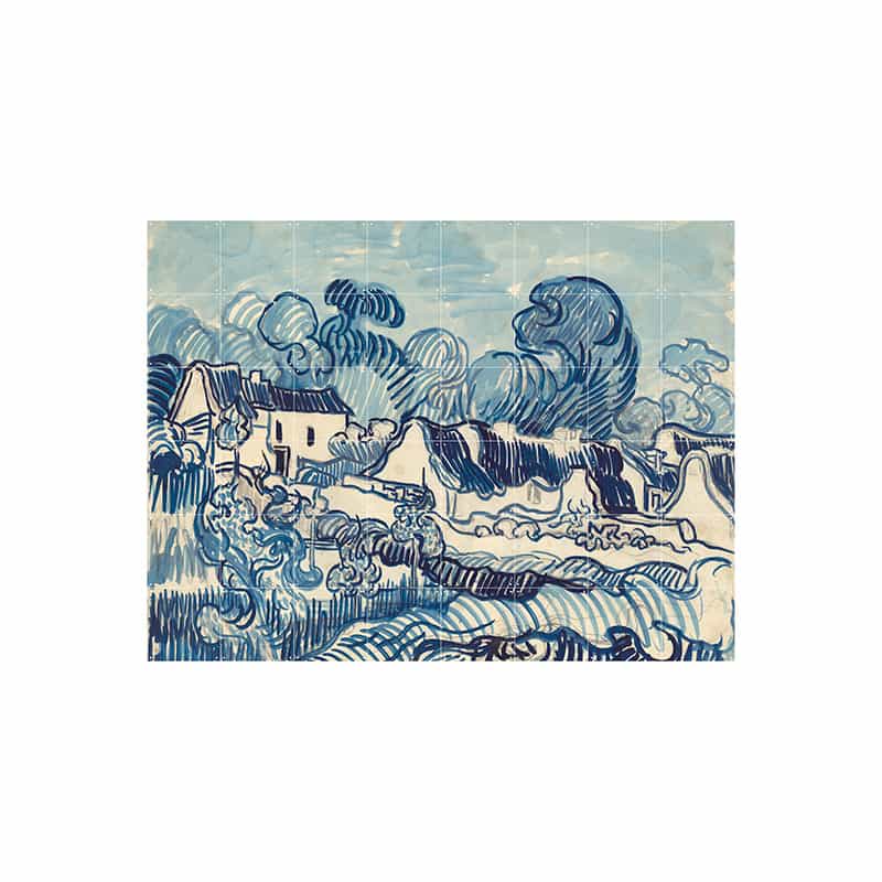 Landscape with houses - large