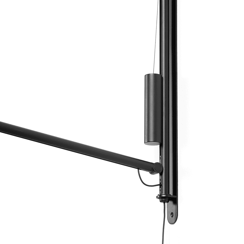 Fifty-Fifty wandlamp - Soft Black