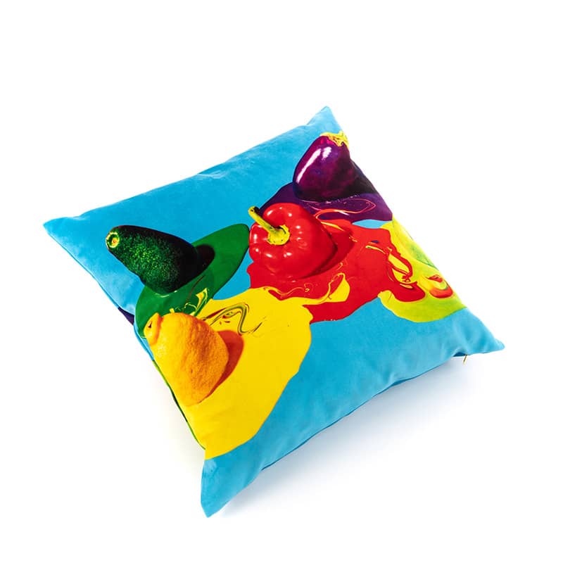 Toiletpaper cushion with plume padding - Vegetables