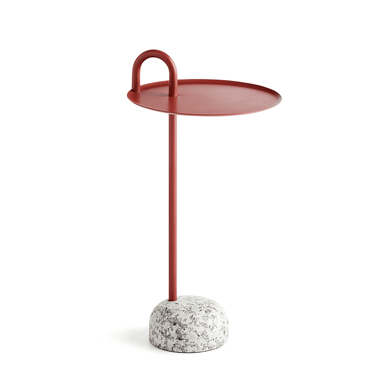 Bowler Side Table - Tile Red