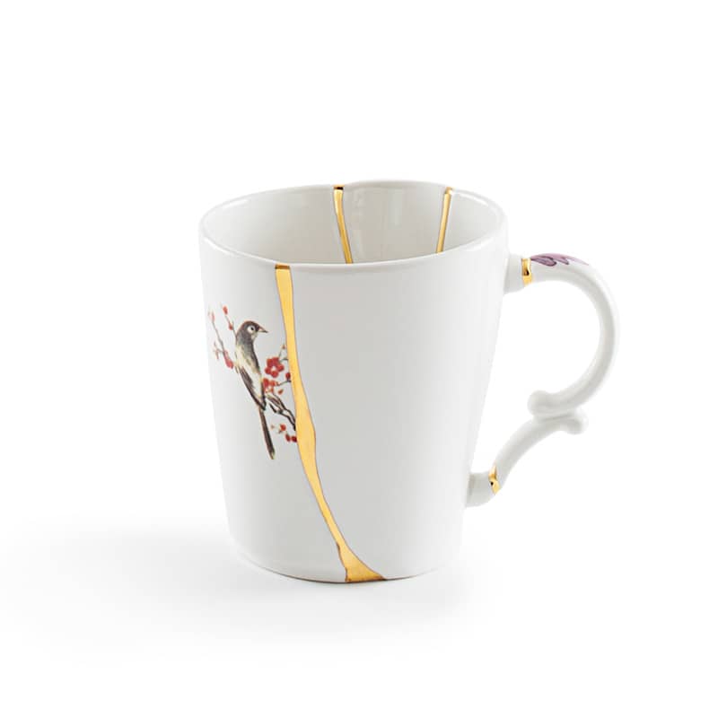 Kintsugi-n'3 mug in porcelain 8,5 cm