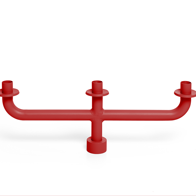 Toni candle holder - Industrial red