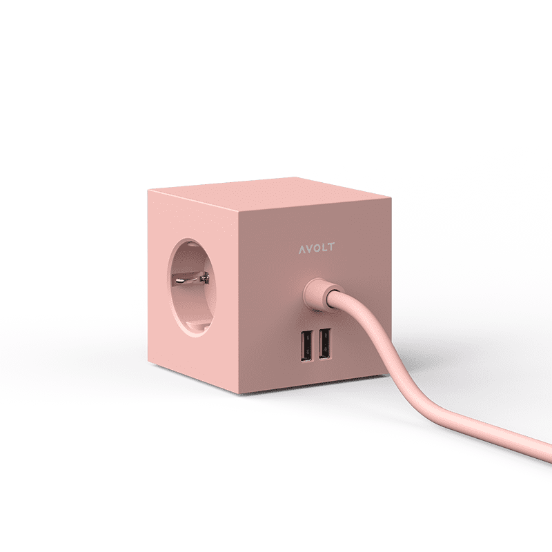 Square 1 USB & Magnet - Old Pink