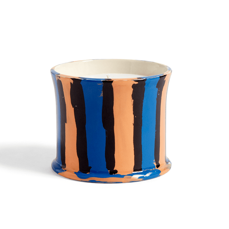 Stripe Scented Candle - Mint leaf