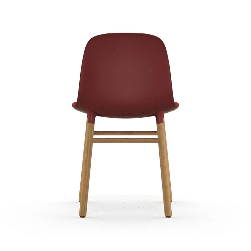 Form Chair Red/Oak