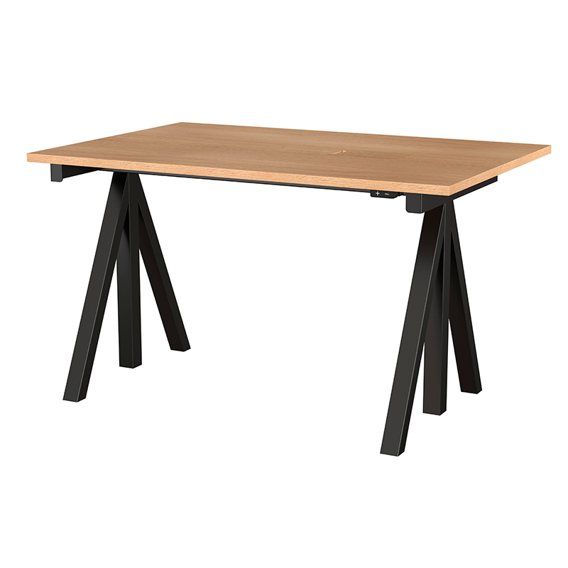 Height-adjustable work desks black / 120