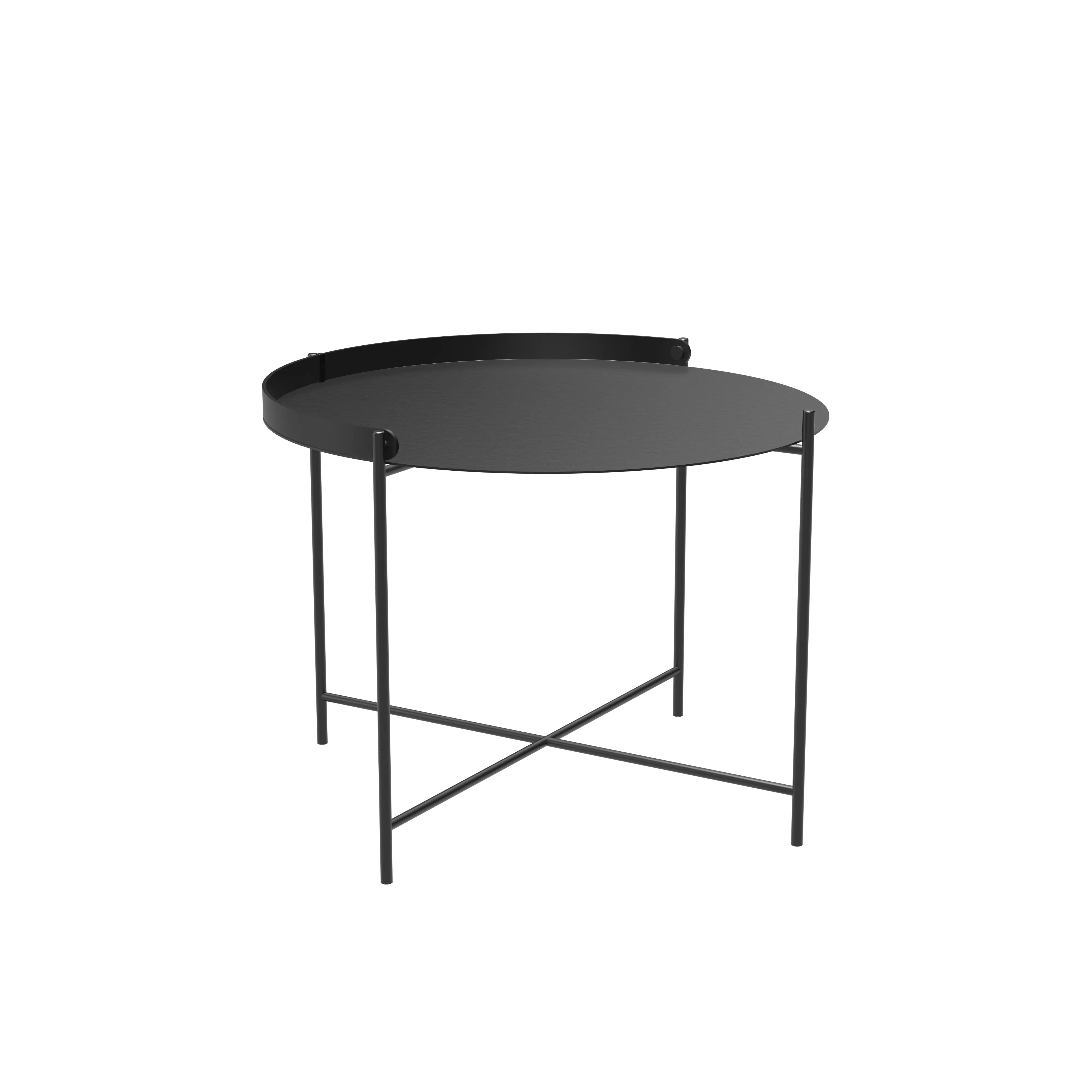Edge tray table 62 cm - Black