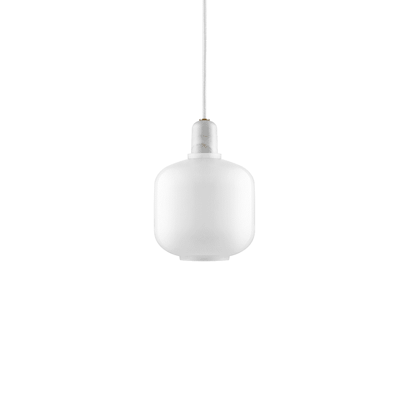 Amp Lamp Small White/White