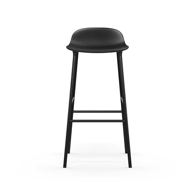 Form Barstool 75 cm Black/Black