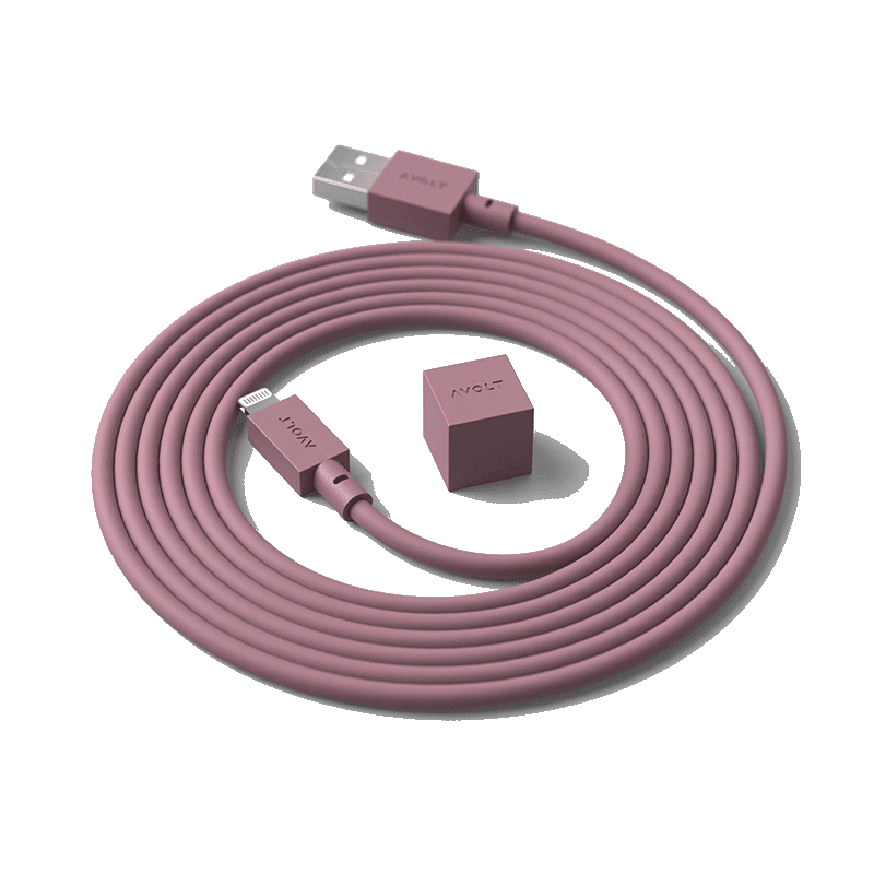 Cable 1 (USB A to lightning) - Rusty Red
