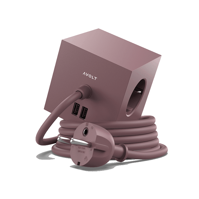 Square 1 USB & Magnet - Rusty Red