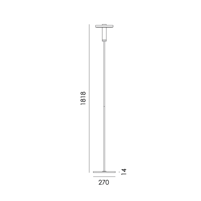 Beads vloerlamp downlight