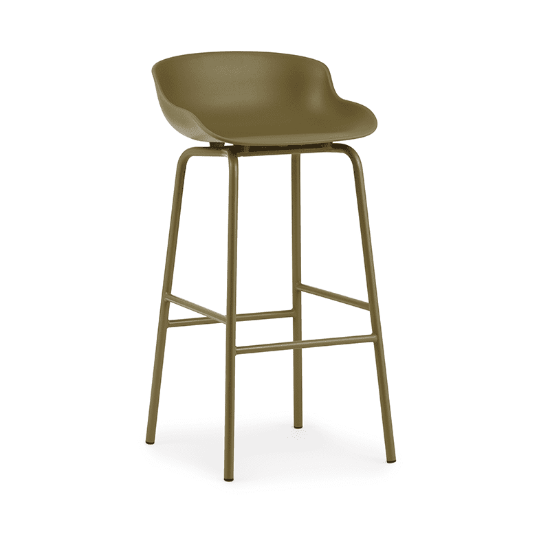 Hyg Barstool 75 cm Olive/Steel Olive