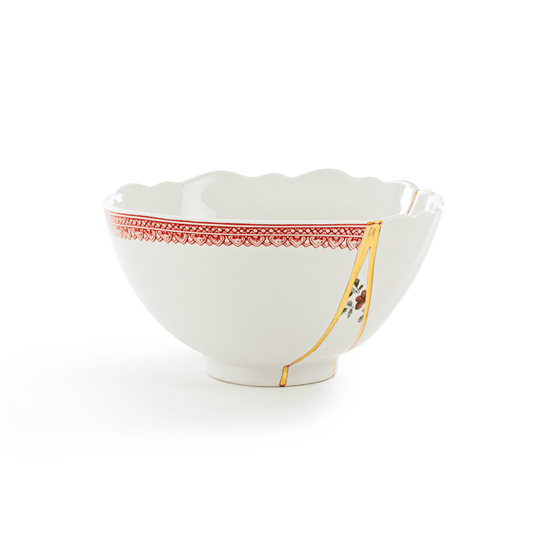 Kintsugi-n'1 fruit bowl in porcelain Kintsugi-n'1 fruit bowl in porcelain