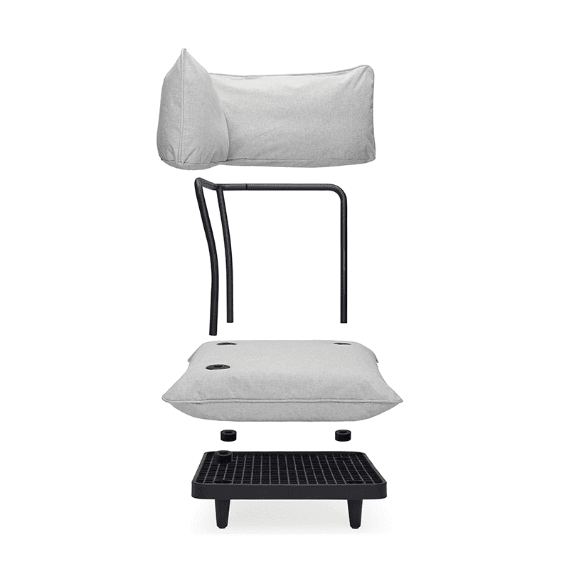 Paletti corner seat - Mist
