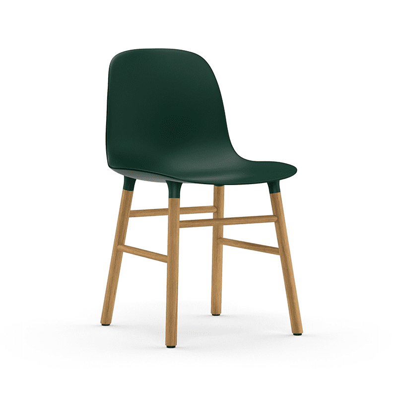 Form Chair Green/Oak