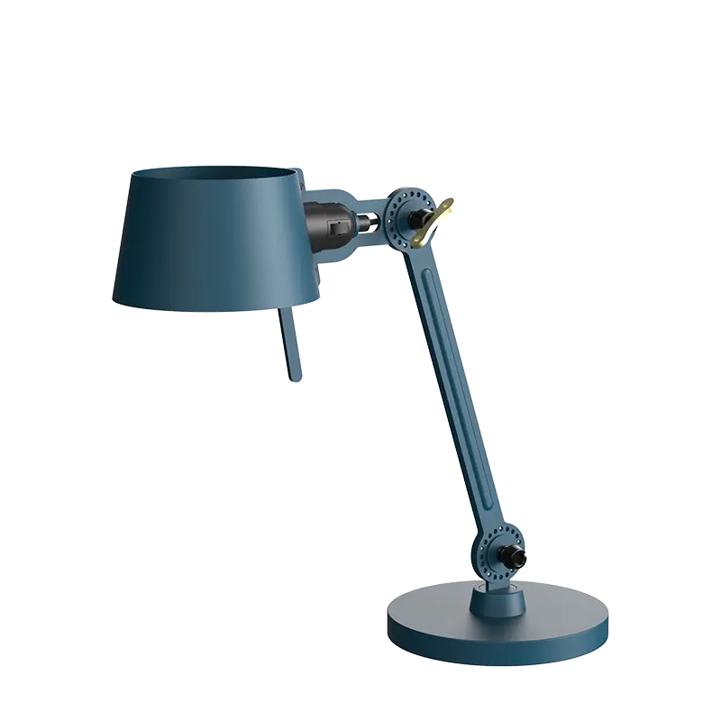 Bolt bureaulamp 1arm small foot - Thunder blue