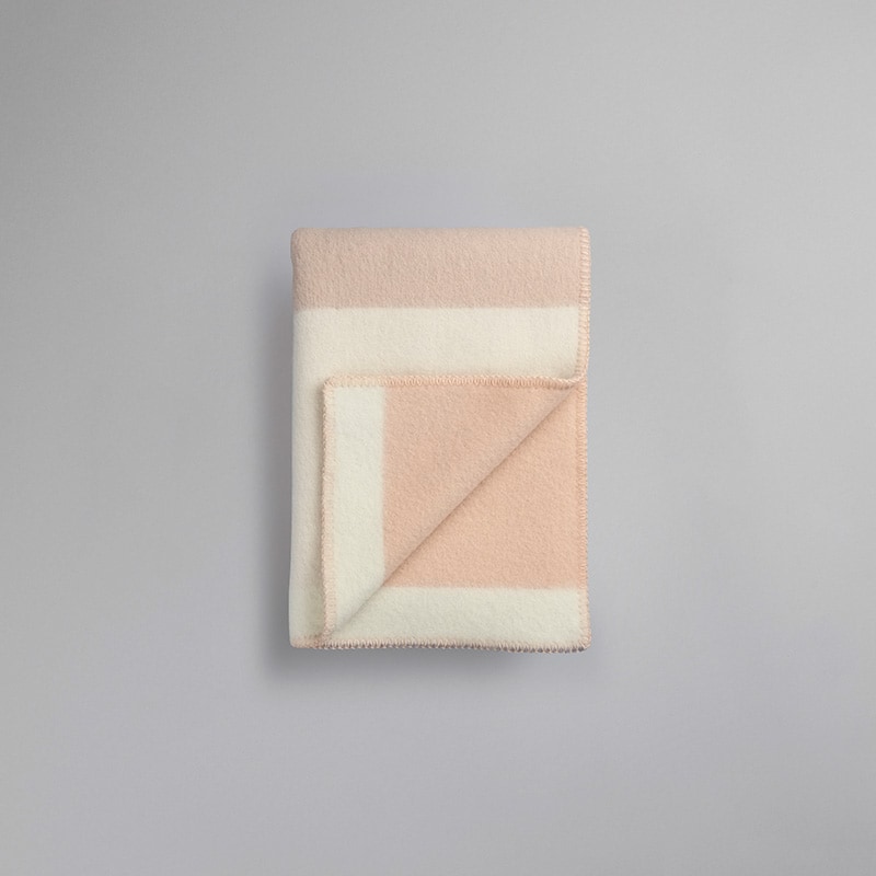 Bergstaden large throw - Blue/pink