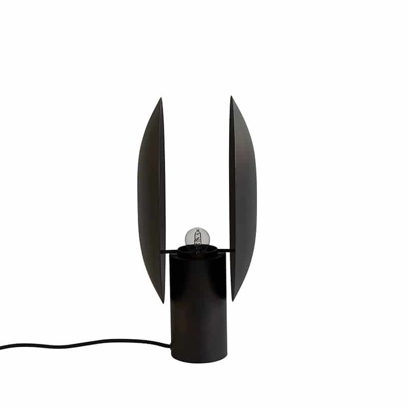Clam table lamp burned - Black