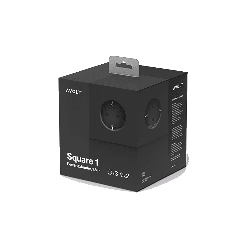 Square 1 USB & Magnet - Stockholm Black