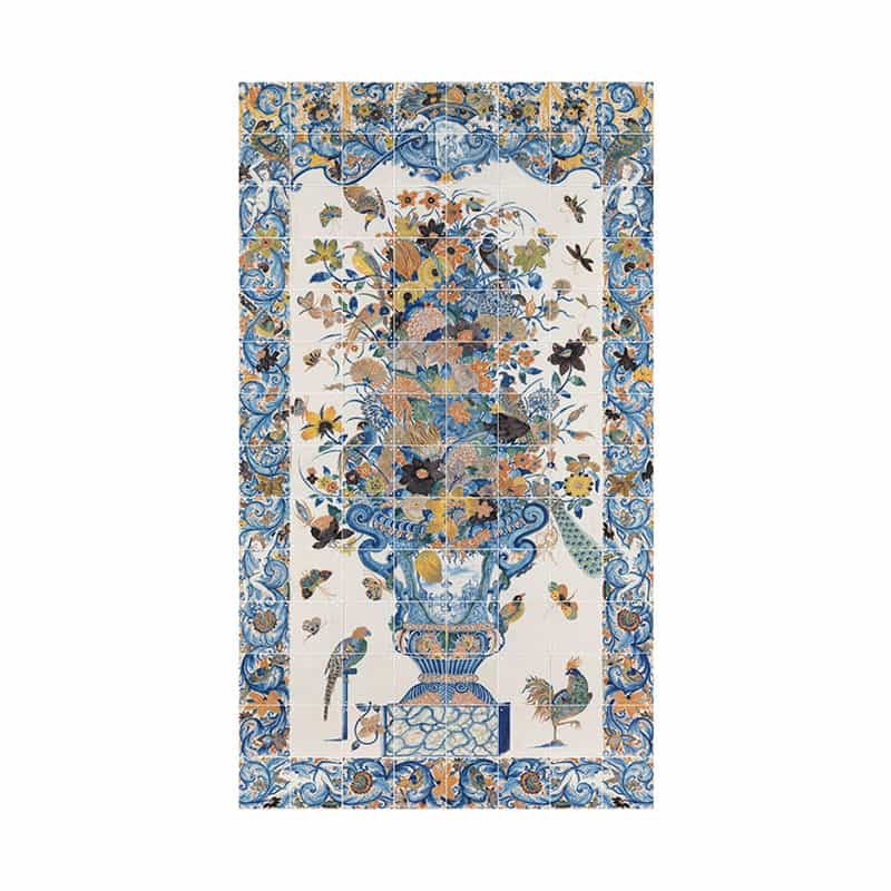 Tile Panel with Flowers