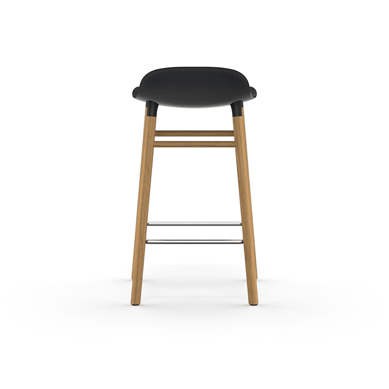 Form Barstool 65 cm Black/Oak