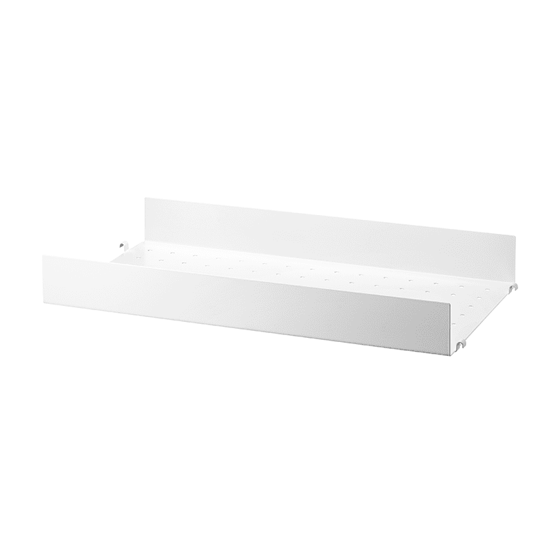 Metal shelf with high edge 58/30