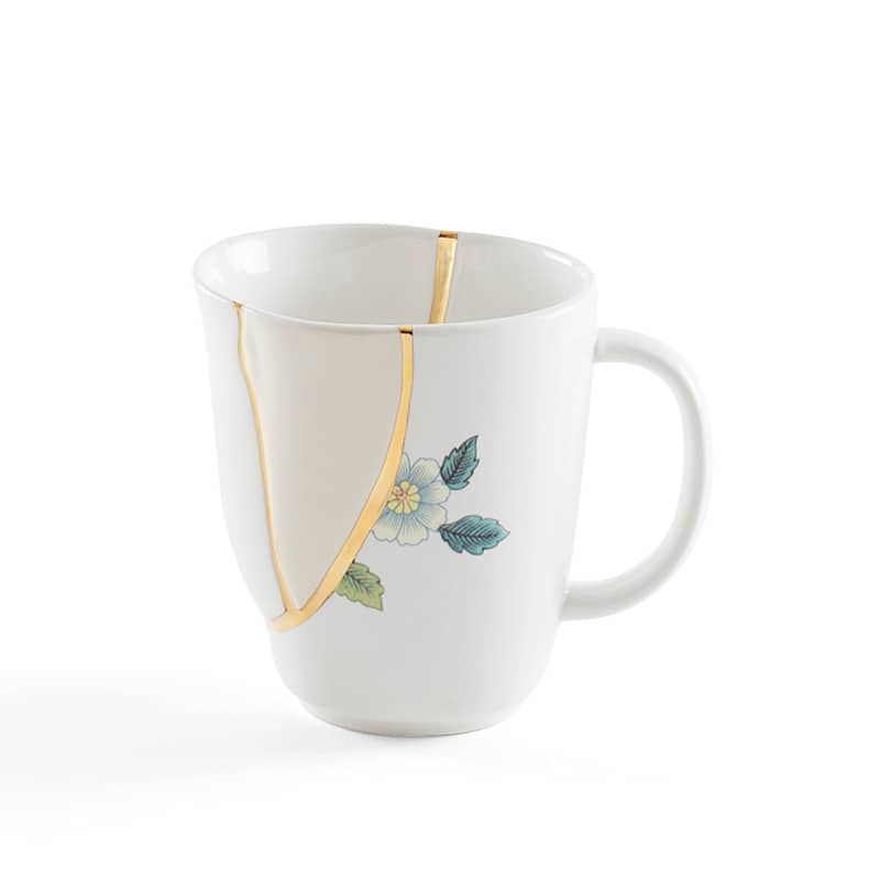 Kintsugi-n'1 mug in porcelain 8,5 cm