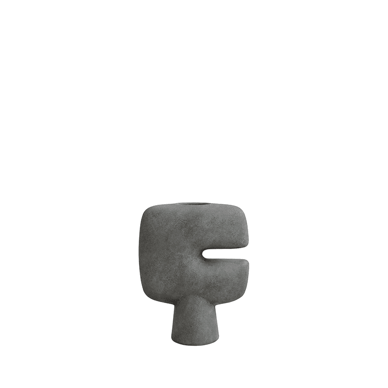 Tribal Vase mini - Dark grey