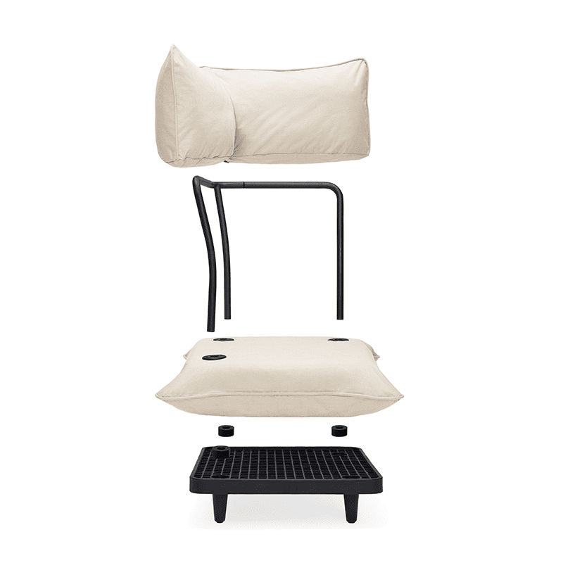 Paletti corner seat - Desert