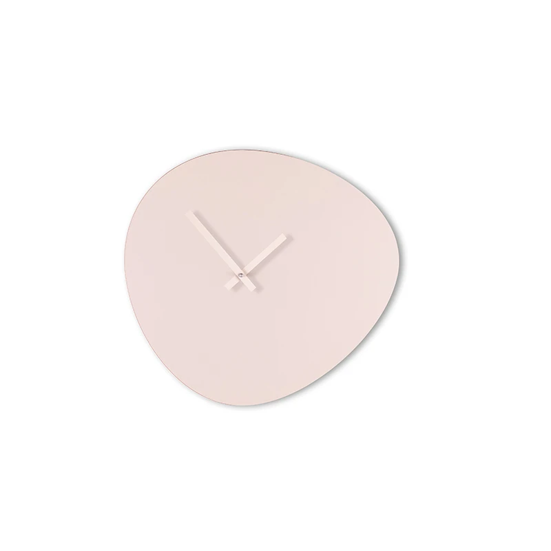 Wall clock pebble - Sandy grey/off white