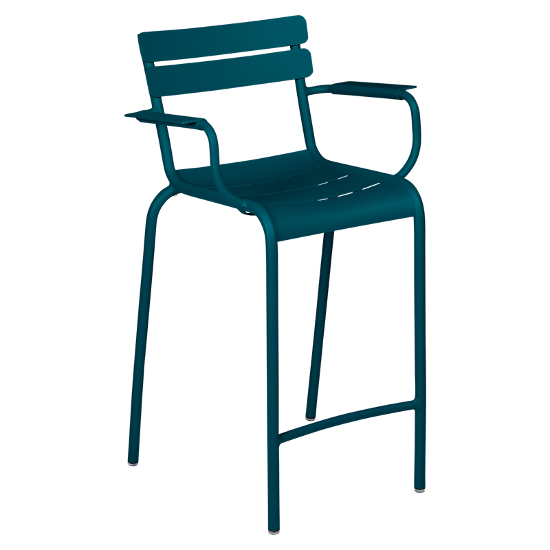 Luxembourg aluminium dining high bar armchair