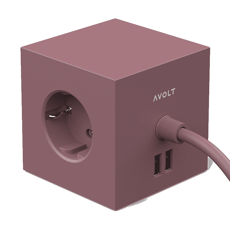 Square 1 USB & Magnet - Rusty Red