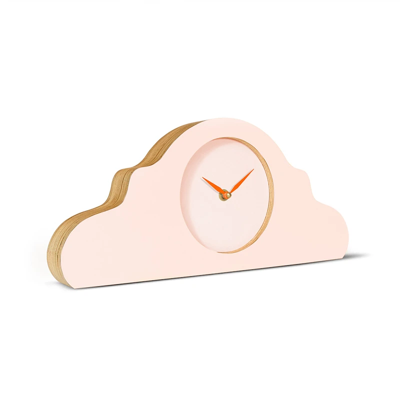 Mantel clock - Peach pastel/peach pastel/neon orange