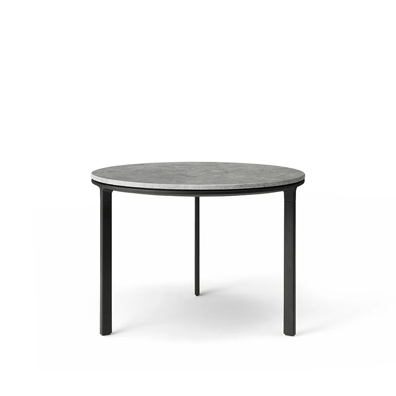 Vipp 423 coffee table, 60 Marble - Bight grey