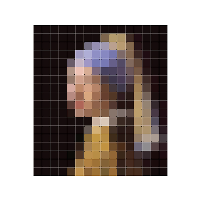 Girl with a Pearl Earring pixel - large