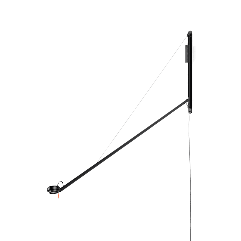 Fifty-Fifty wandlamp - Soft Black
