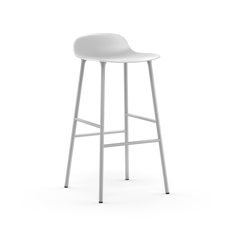 Form Barstool 75 cm White/White