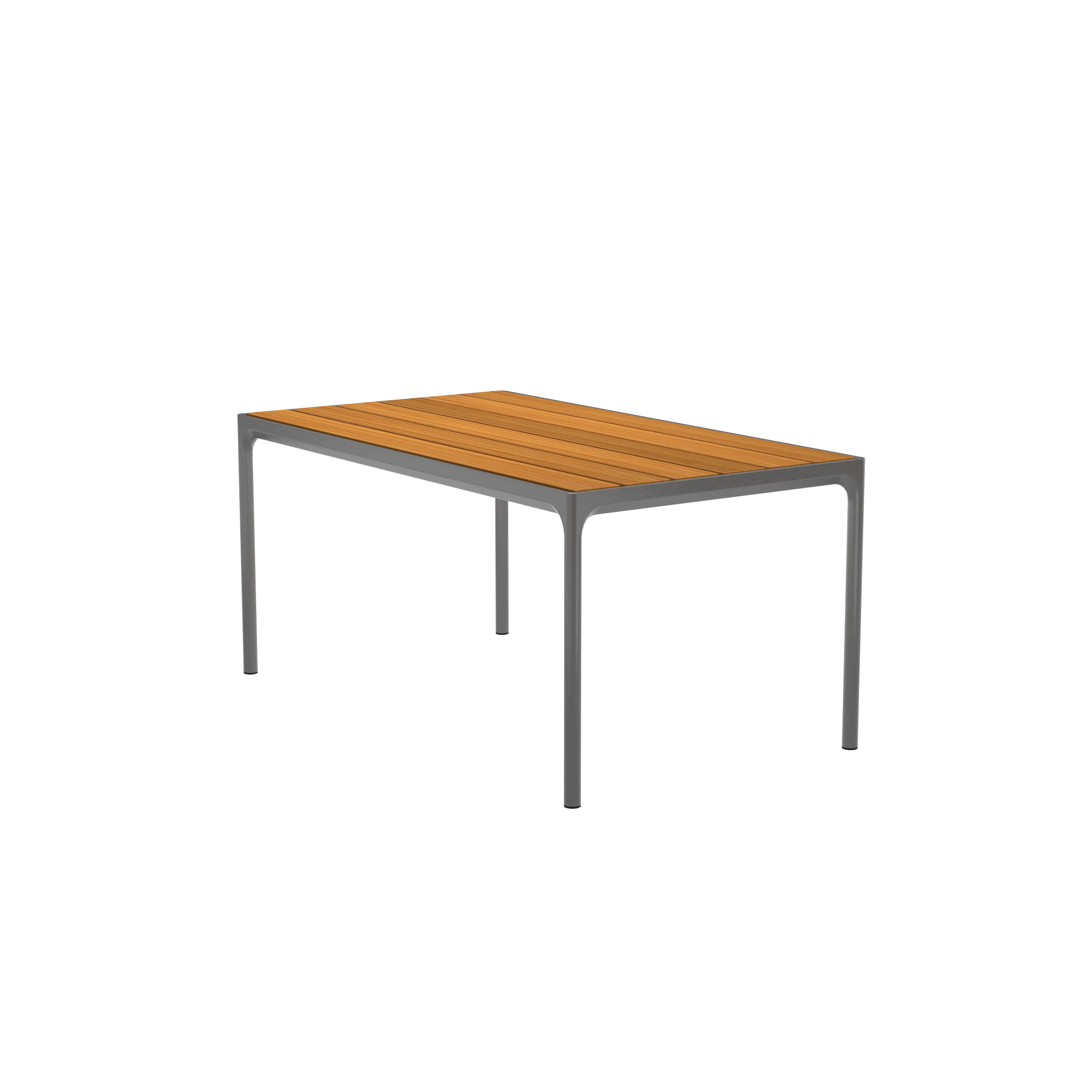 Four dining table 90 x 160 cm - Bamboo, grey