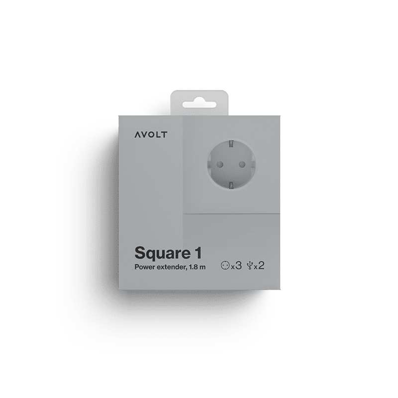 Square 1 USB & Magnet - Gotland Grey