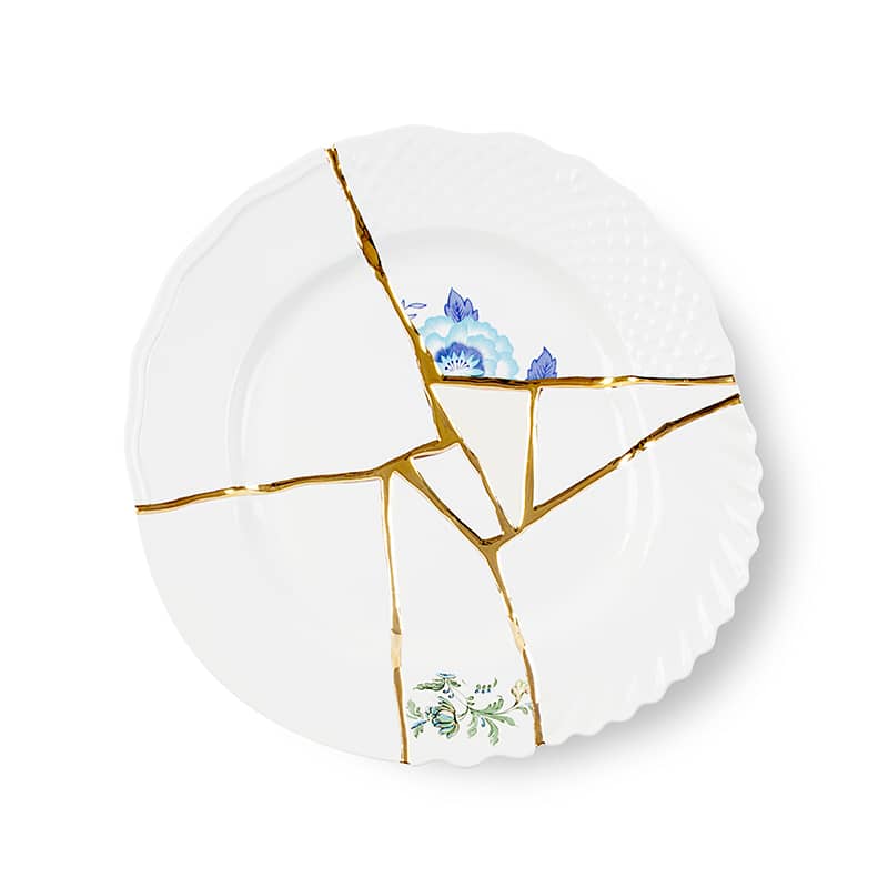 Kintsugi-n'3 dinner plate in porcelain