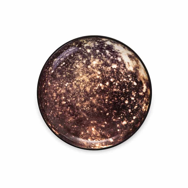 Cosmic diner porcelain plate - Callisto