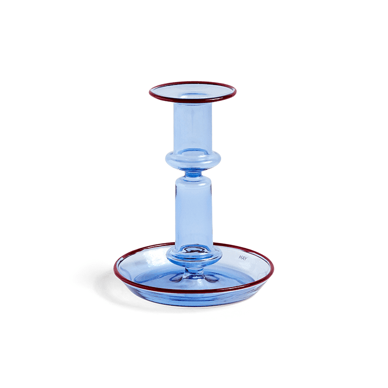 Flare Medium - Light blue with red rim