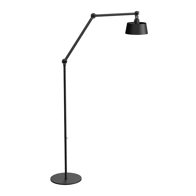 Bolt 2arm vloerlamp long upperfit - Smokey black