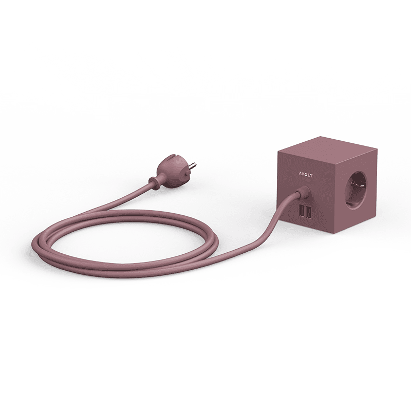 Square 1 USB & Magnet - Rusty Red