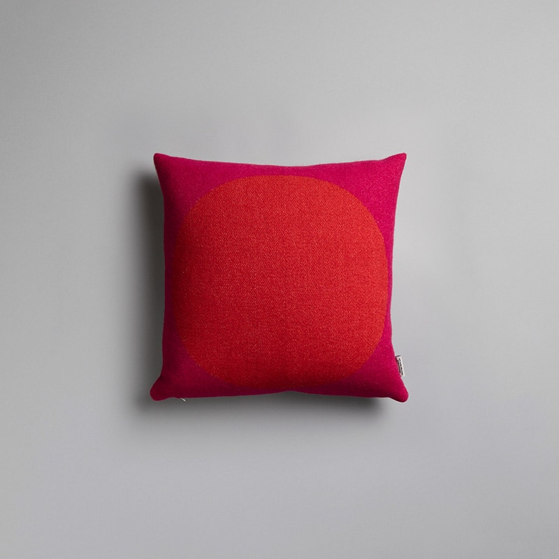 Asmund Bold cushion - Red/turquoise