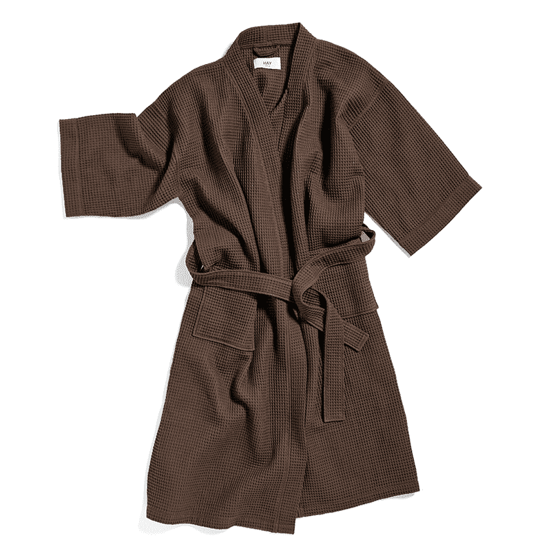 Waffle Bathrobe - Coffee