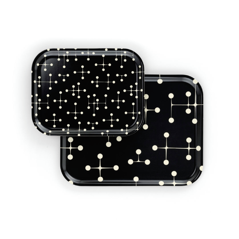 Classic Tray L - Dot Pattern - Reverse dark