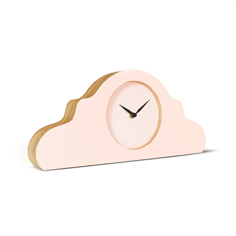 Mantel clock - Peach pastel/peach pastel/deep black