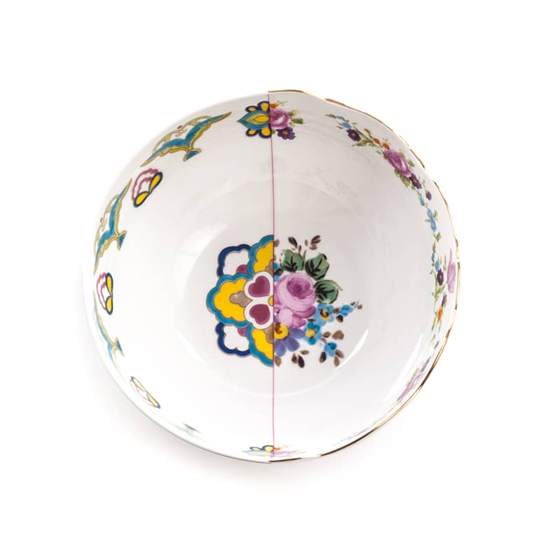 Hybrid-zaira salad bowl in porcelain